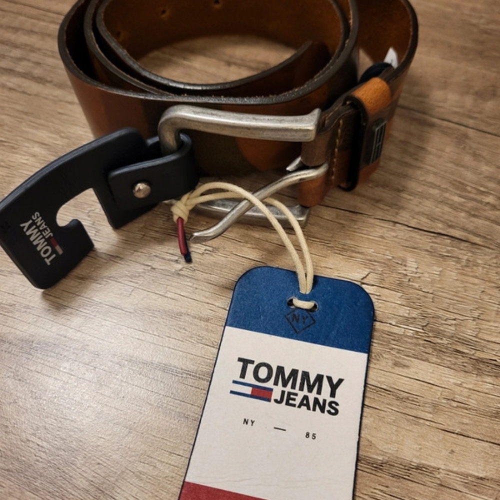 Tommy Hilfiger Men's leather Belt camouflage 95cm new
